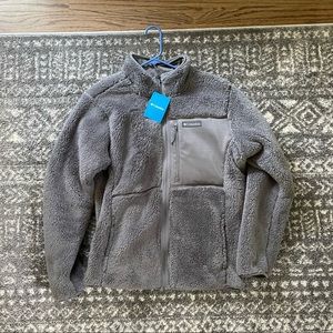 Columbia Mountain Beast Full Zip Fleece Jacket NWT Mens Medium in Gray